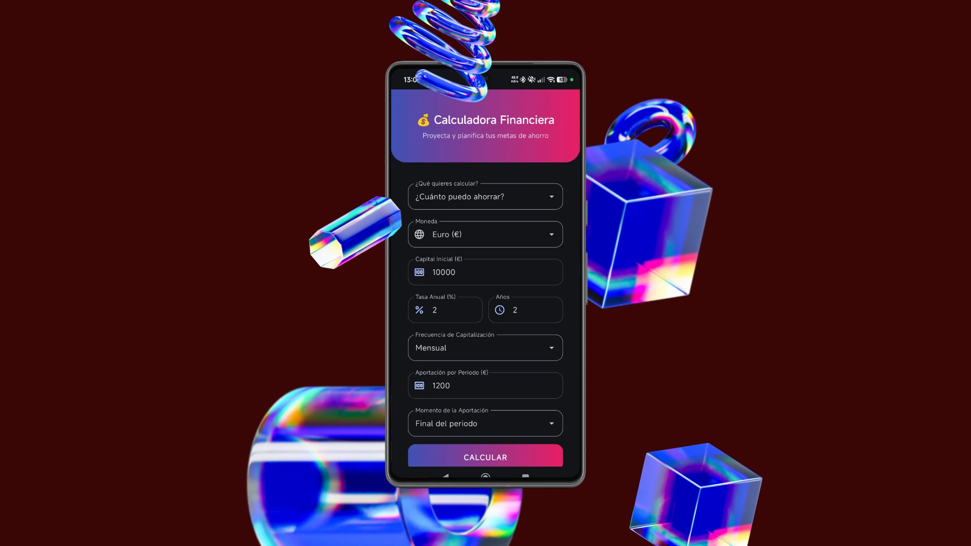 Screenshot of project /projects/compoundinterestmaster.webp